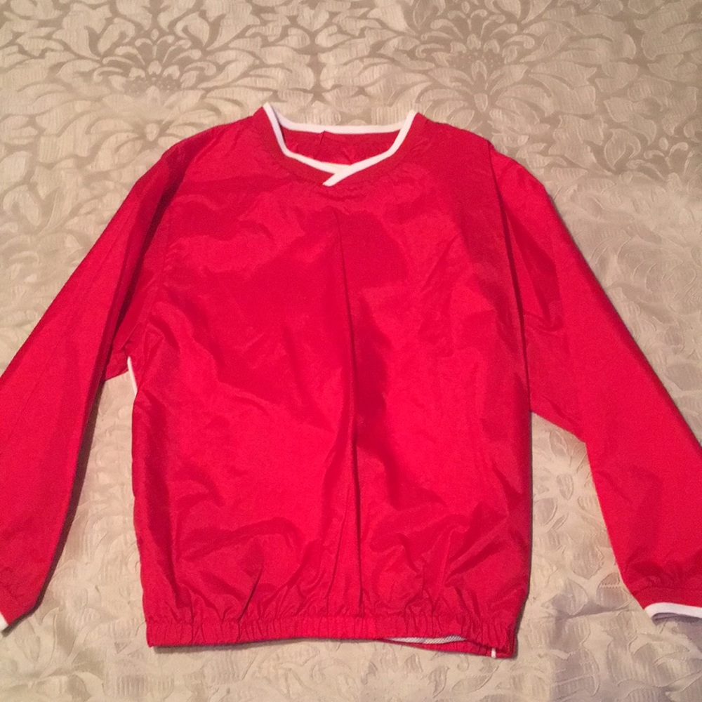 Boys Nylon Pullover- Size S - Red